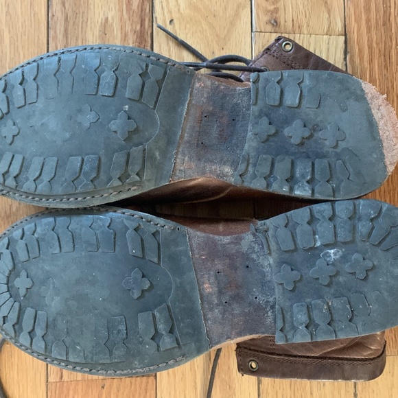 The Frye Company Erin Lug Work Boot in Cognac - Picture 12 of 12